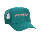 PRIMUS “Signal” Trucker Hat – Teal & Pink